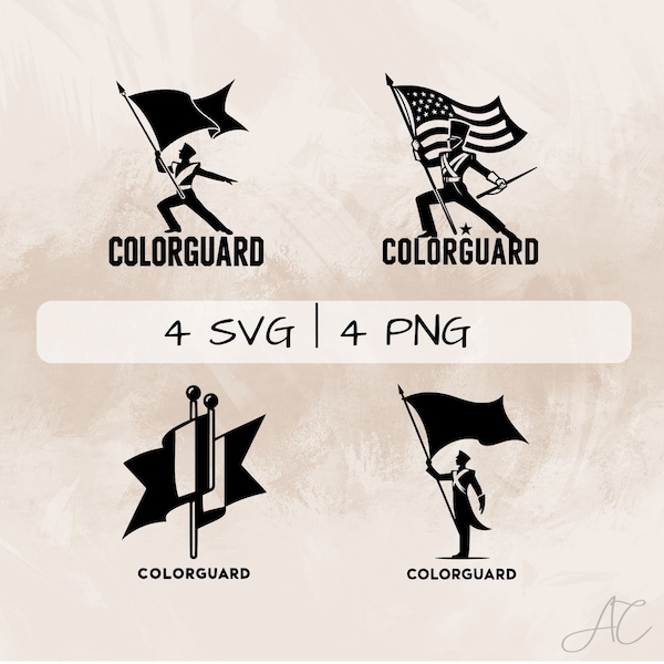 Color Guard Clipart - Etsy