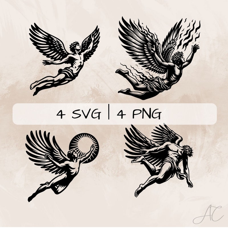 Icarus Illustration - Etsy