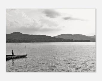 Boy on Pier - Lago Maggiore, North Italy 2023