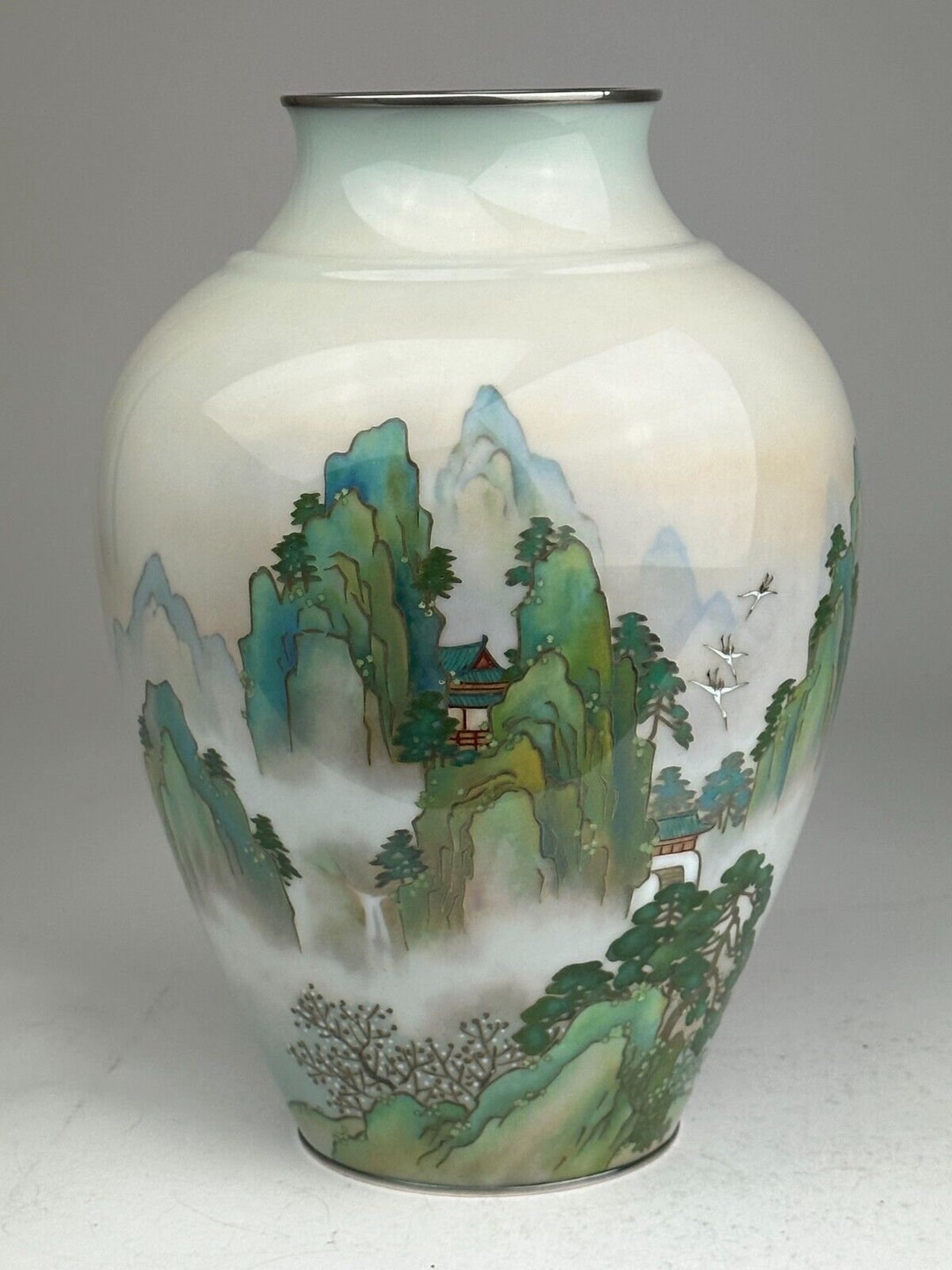 Used Original Antique Japanese Cloisonne Vase by Ando 9 Etsy