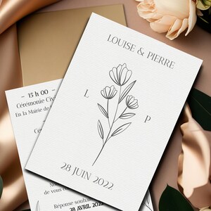 Faire-part de mariage - Natura - A6 (10,5 cm x 14,8 cm)