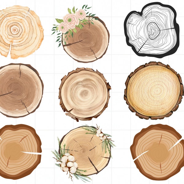 Wood Slice SVG Bundle, Tree Rings svg,Wood Slice dxf, Wood Slice png, Wood Slice vector, Tree Slice Slab , Trunk Stump Svg, Lumber svg,