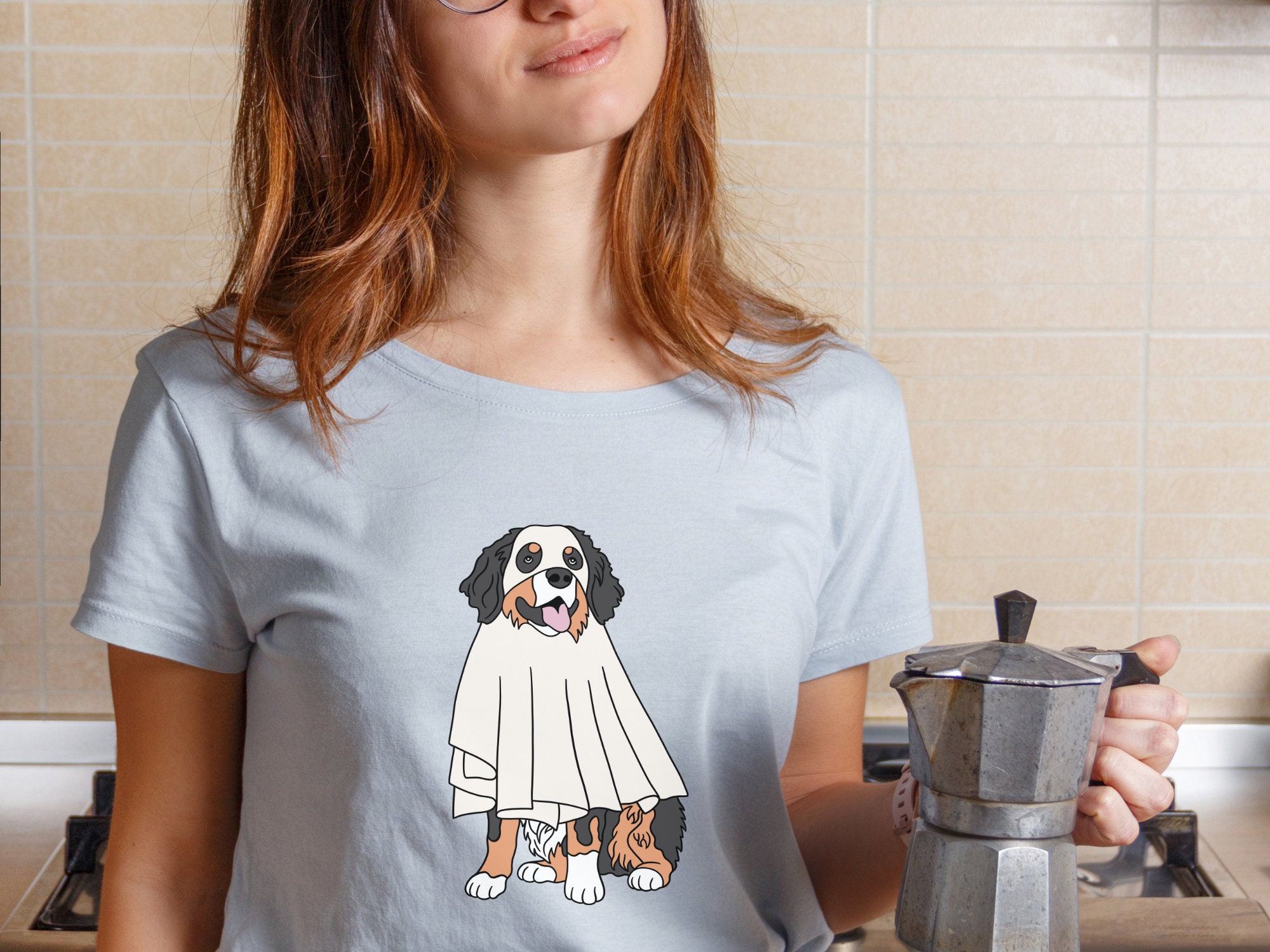 Ghost Dog Halloween Svg , Ghost Dog Retro Spooky Season Svg , Сute ...