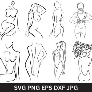 Naked Woman Body Digital Art PNG , Woman Body Svg, Naked woman svg, Woman svg, Female Line Art, Beautiful woman body silhouette