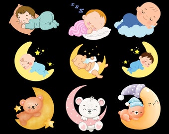 baby sleeping on bownsor (2020 原画) il_340x270.5482900044_zdvo.jpg