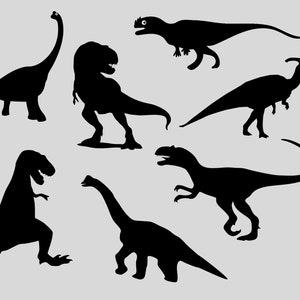 Süßes Dinosaurier-Svg | Dinosaurier Clipart | Dinosaurier Silhouette SVG | Kinder Dinosaurier SVG | T-Rex-Svg | Dino-Svg | Dinosaurier-Svg-Bundle