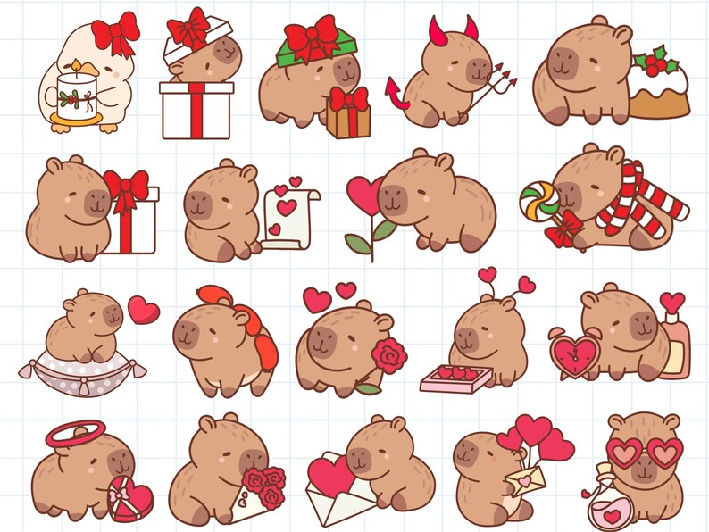 Mrltau Capybara-Stifte, 4 Stück – Niedliche Tierstifte Für Federmäppchen, Geschenk Für Tierfans