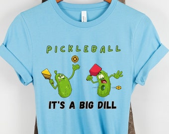 Funny Pickleball Shirt, Pickles Playing Pickleball, Pickleball T-Shirt for her, Gift for Pickleball Player, Unisex/ Women's Pickleball Shirt