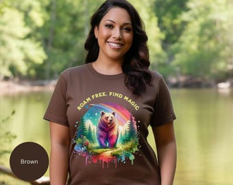 Camping T-shirt, Hiking t-shirt, Animal / Bear Lovers, Unique Birthday, Holiday,