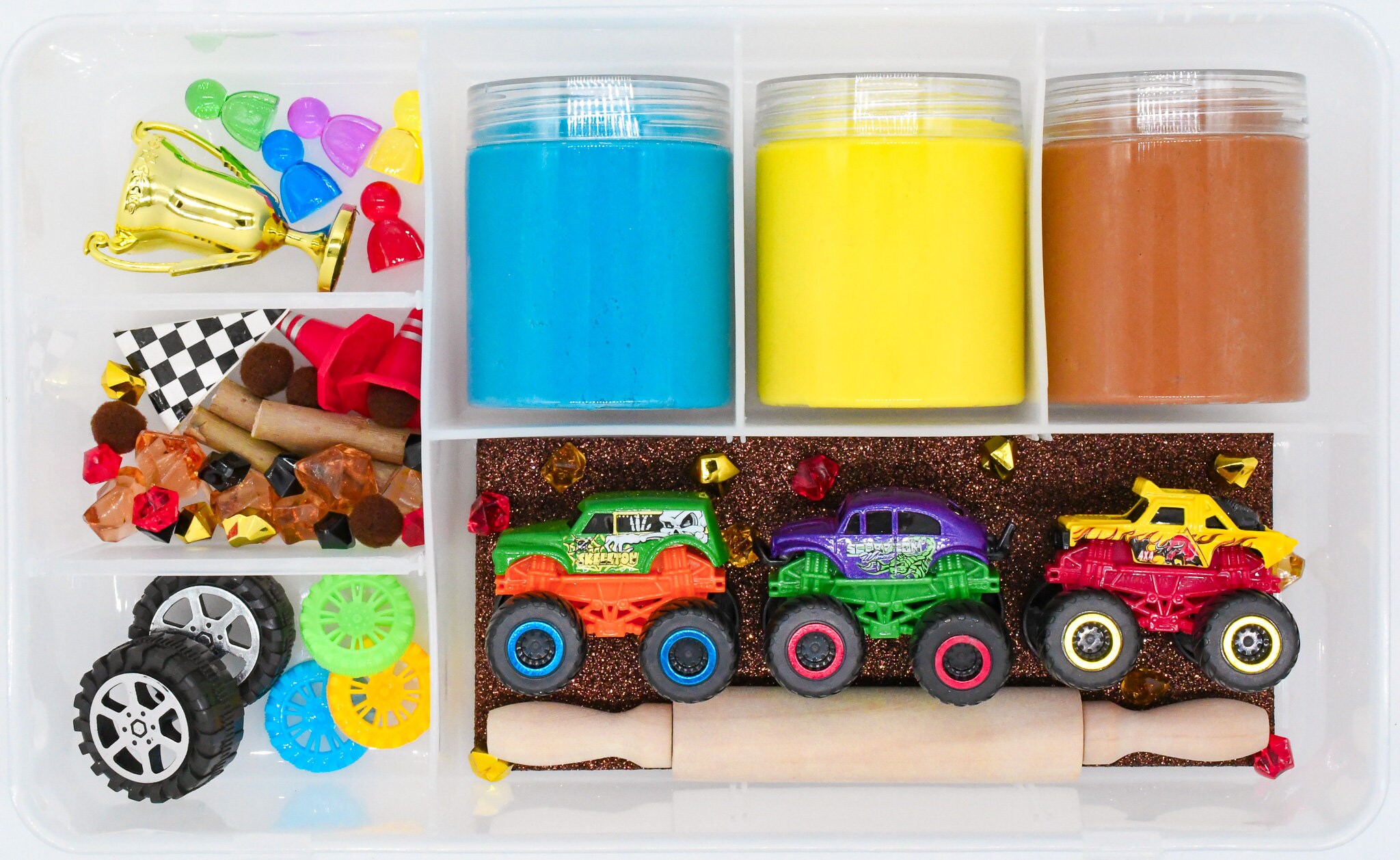 Rainbow monster truck toy sale