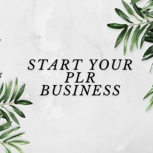 Start your PLR BUSINESS course with resale rights