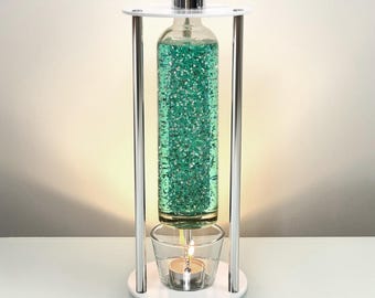 GOOLAMP CandleGlow P1 Glitter White Steel Tealight Lamp