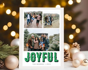 Joyful Christmas Card Template