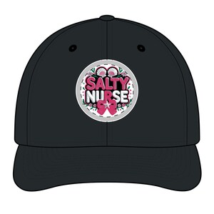 Salty Nurse Broderad Trucker Hat — Patch-keps för sjuksköterskor