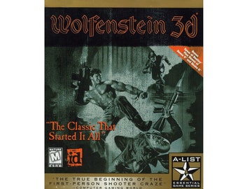 Wolfenstein 3D + Spear of Destiny Expansion PC Computer Video Game 1992 id Software (Windows 10/11 Compatible)