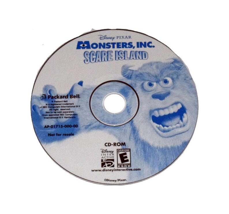 Disney Pixar Monsters Inc. Scare Island PC Game CD Rom 2001 - Etsy