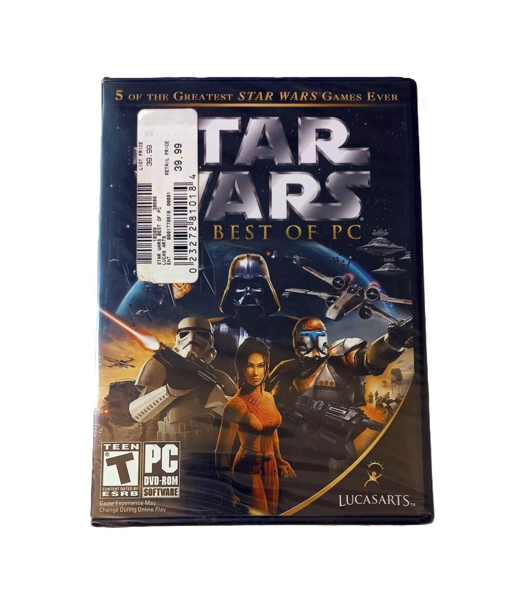 Star Wars: the Best of PC Game DVD Rom Brand New Sealed Empire at