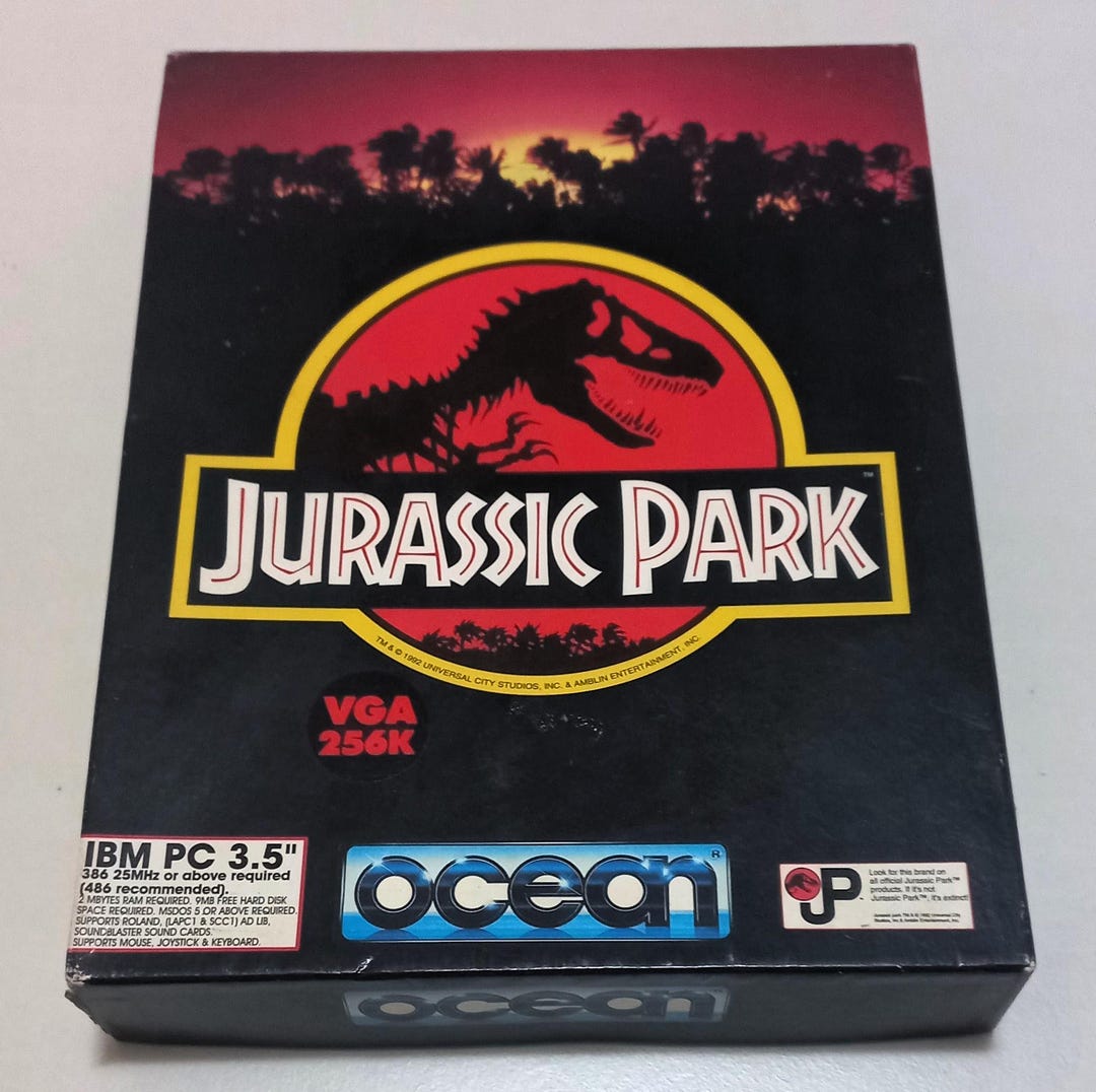 Jurassic Park (Ocean Edition) Big Box – IBM PC, FR, Disquettes