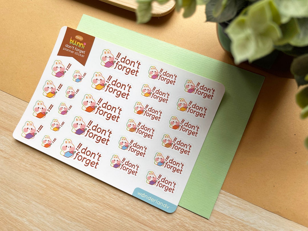 Cute Kawaii Bujo Rainbow Pastel Journal Planner Sticker Sheet Daily ...