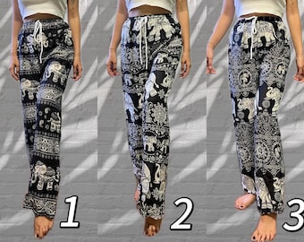 Thai Elephant Pants | Rayon Boho Lounge Trousers