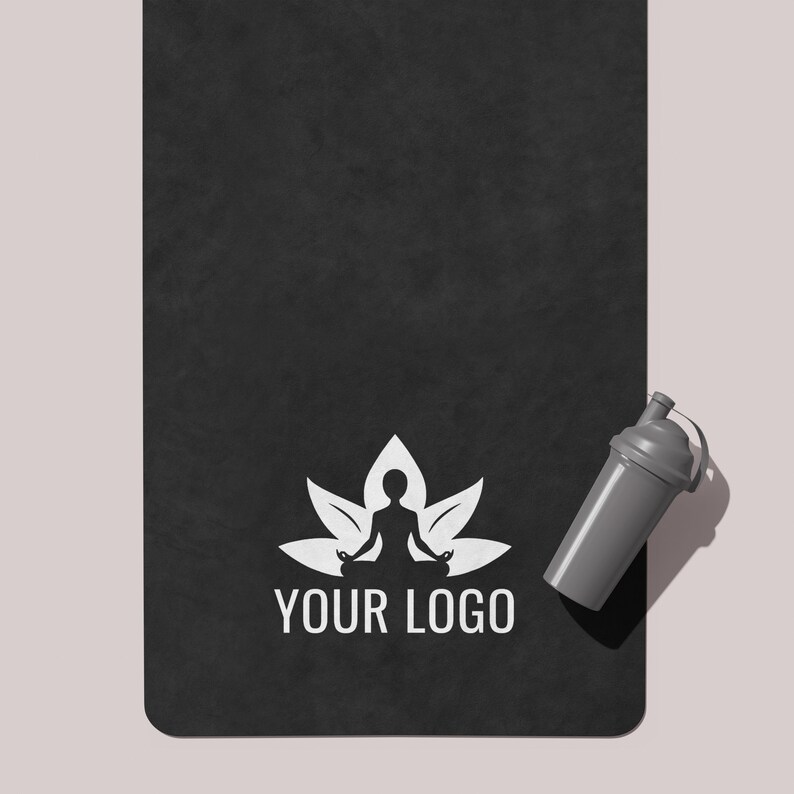 Custom Logo Yoga Mat, Fully Customizable for Logo Brand or Text, Soft