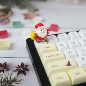 CHRISTMAS KEYCAPS, Santa Keycap Esc, ARTISAN keycap handgemachte für Mechanische Tastatur, Weihnachtsidee Geschenk für Gamer, Cute Keycap,