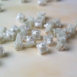 KTT KANG White V3 Hand-LUBED Mechanical Keyboard Switches, Thocky switch, Linear Switch