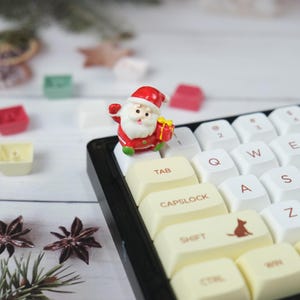 CHRISTMAS KEYCAPS, Santa Keycap Esc, ARTISAN keycap handgemachte für Mechanische Tastatur, Weihnachtsidee Geschenk für Gamer, Cute Keycap,