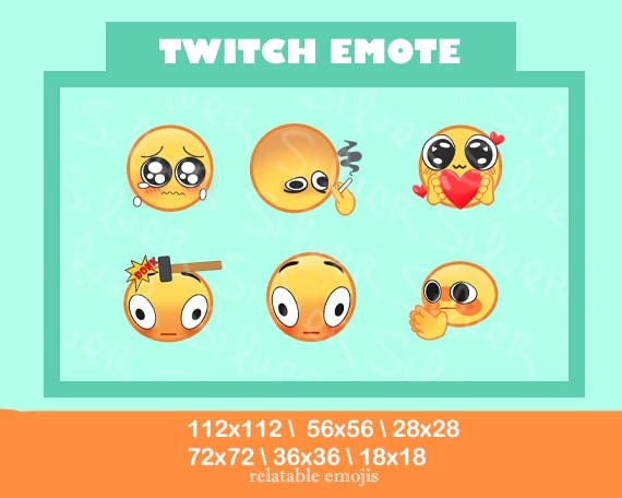 Shy Emote Twitch / Discord Emote Cute Emoj Kawaii Cursed -  Polska