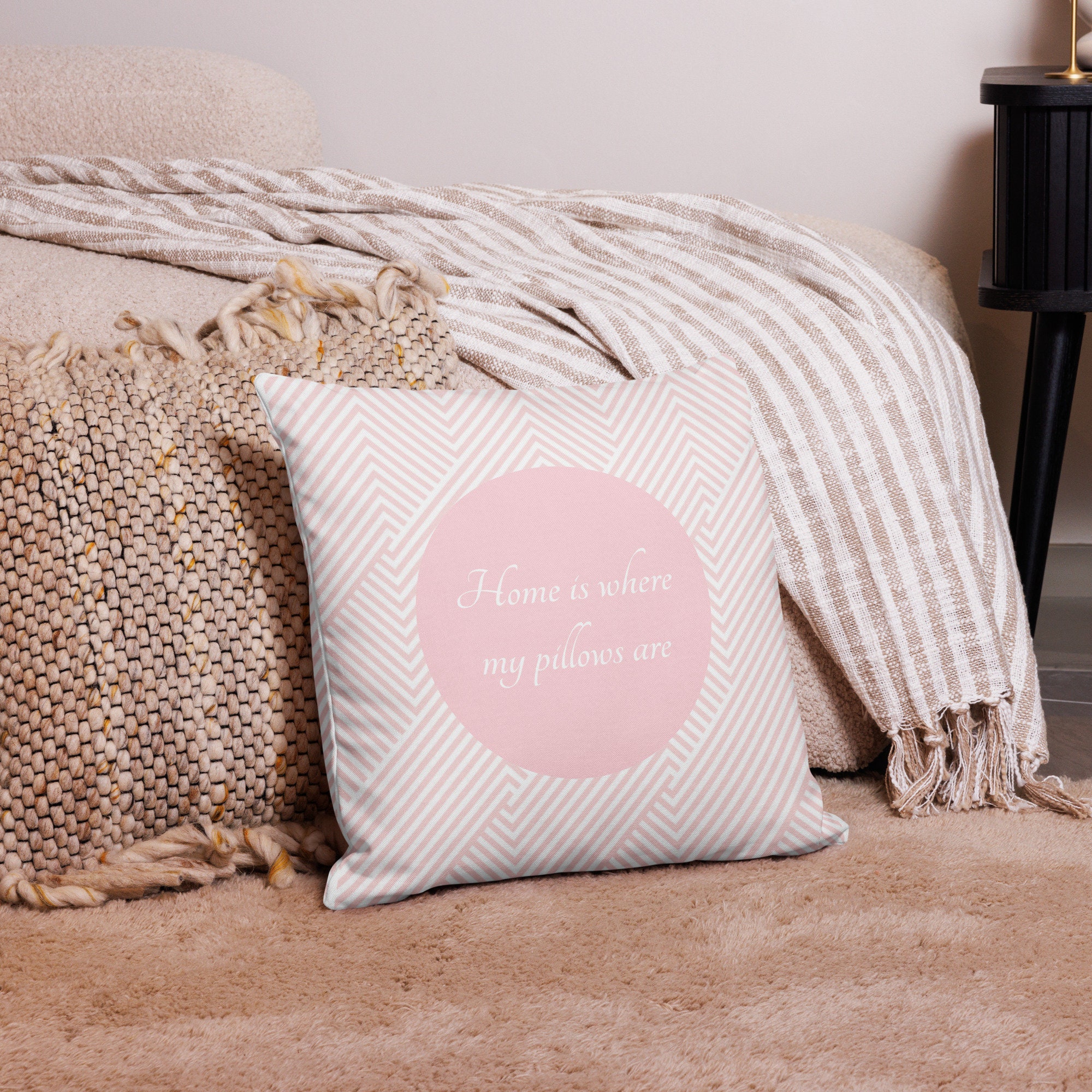 Pink Cloud Bliss Pillow-premium Pillow 