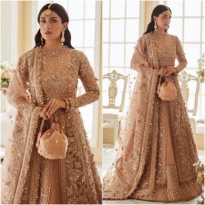 Pakistani bridal lehenga for walima shop