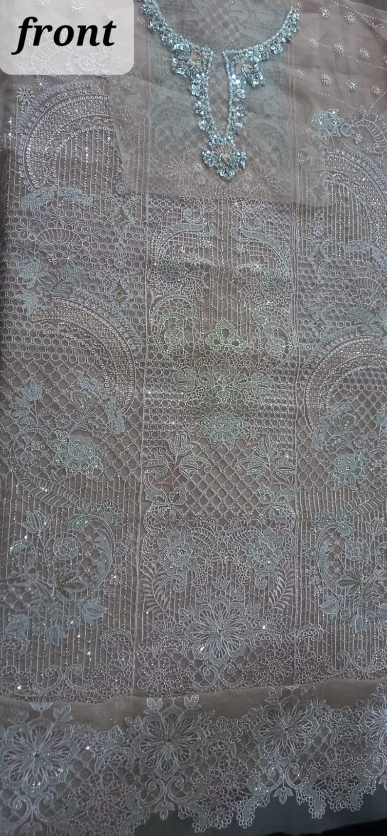 Poly Organza Fabric Pink Colour Top Bottom With Jequard Dupatta Set-MLWSHKS4370PNK