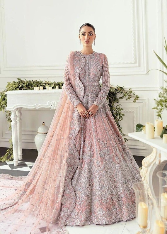 Net Embroidery Gown In Pink 1930s Tambour Lace Embroidered Net Gown Bow Dress Dyed Pink Net Embroidery Gown In Pink 1930s Tambour Lace Embroidered Net Gown Bow Dress Dyed Pink
