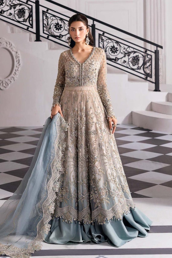 Pakistani Bridal Maxi; Indian Bridal Gown, Maria b Wedding Dress