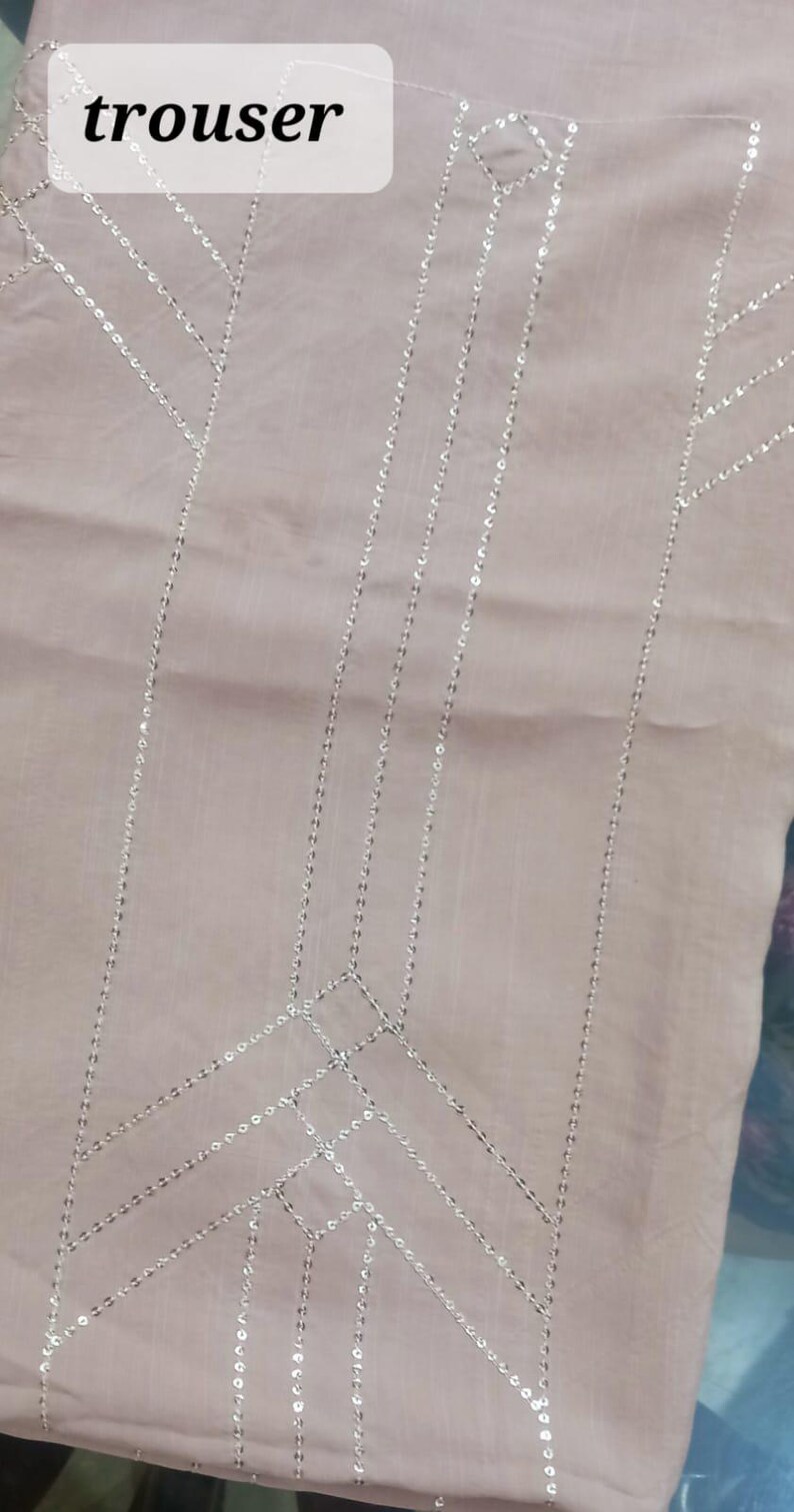 Pastel Pink Embroidered Organza Suit Set with Dupatta & Potli