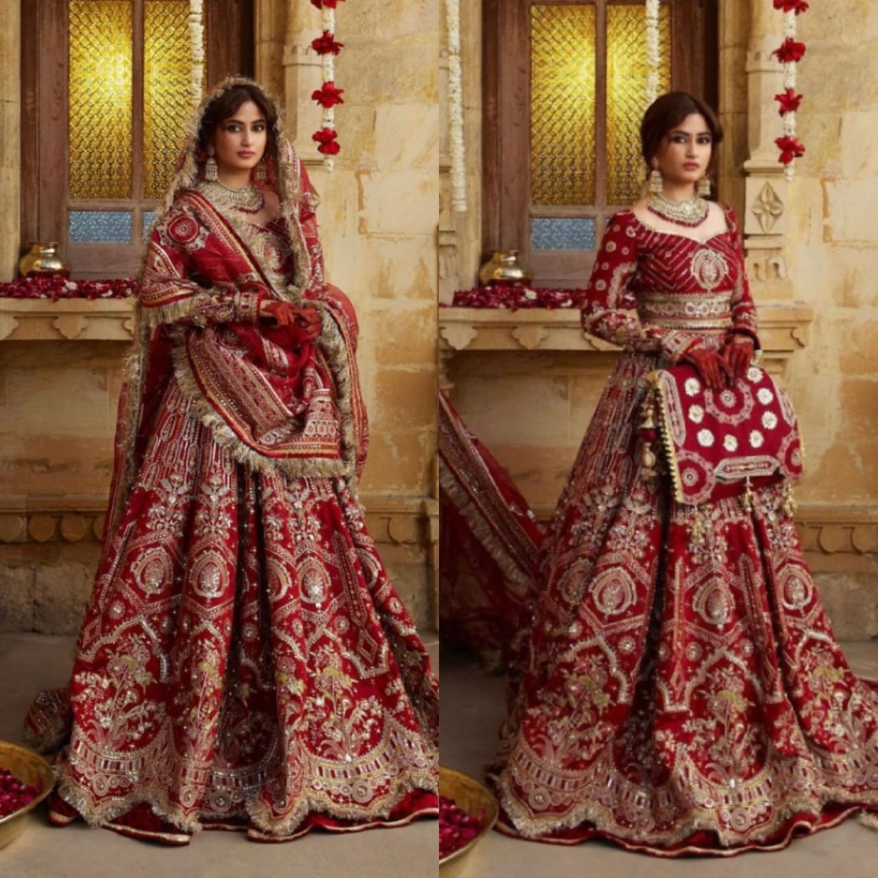 Bridal lehenga for skinny girl sale