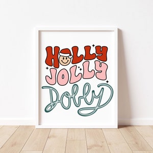 Holly Jolly Dolly | Dolly Parton | Christmas Design | Dolly Christmas | Sublimation | Christmas Card | Christmas Shirt | Cute Christmas Tee