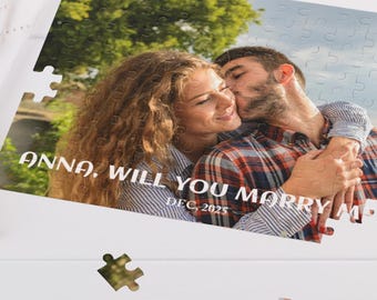 Proposal Puzzle Jigsaw Photo Puzzle Gift For girlfriend Gift for Engagement Romantic proposal present idea marring gift wedding idea