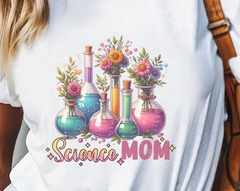 Shirt wetenschap moeder, retro vrouwen in wetenschap T-shirt, cadeau voor moeder wetenschap leraar, coole wetenschap, vrouwen sweater, cadeau voor haar, wetenschapsliefhebber