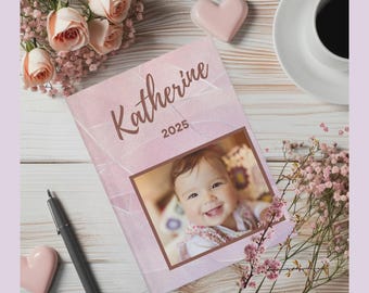 Livro de memórias personalizado para bebês: diário de recordações do primeiro ano