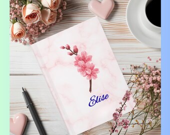 Personalized Journal: Birth Flower Keepsake - Quinceañera Gift