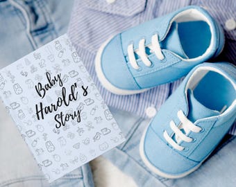 cadeau eerste jaar baby geheugen boek baby dagboek cadeau baby aandenken boek aangepaste babynaam babyshower cadeau nieuwe moeder cadeau 1e jaar baby cadeau