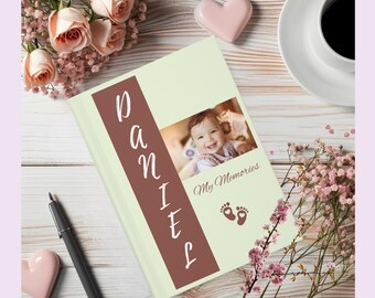 Personalized Baby Memory Book: First Year Keepsake Journal