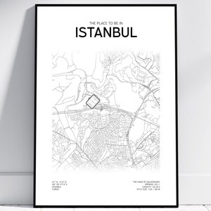 Galatasaray Istanbul Stadion Stadtkarte | Poster/Digitaler Download | Gala Design | Stadyumu | Geschenk für jeden Gala-Fan | Rams Park