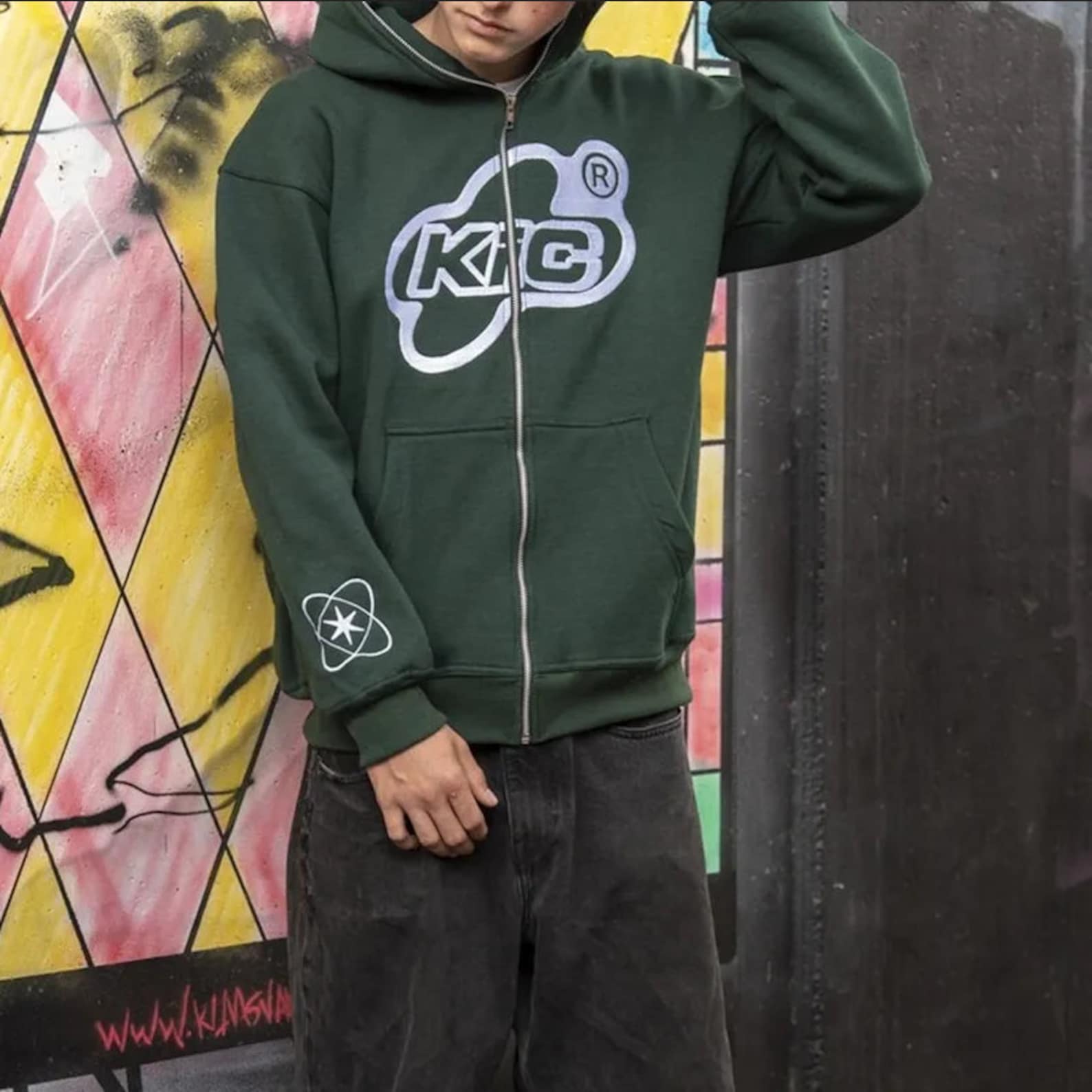 Loose Fit Y2K Streetwear Zip-up Hoodie Hip-hop Hoodie Trendy - Etsy