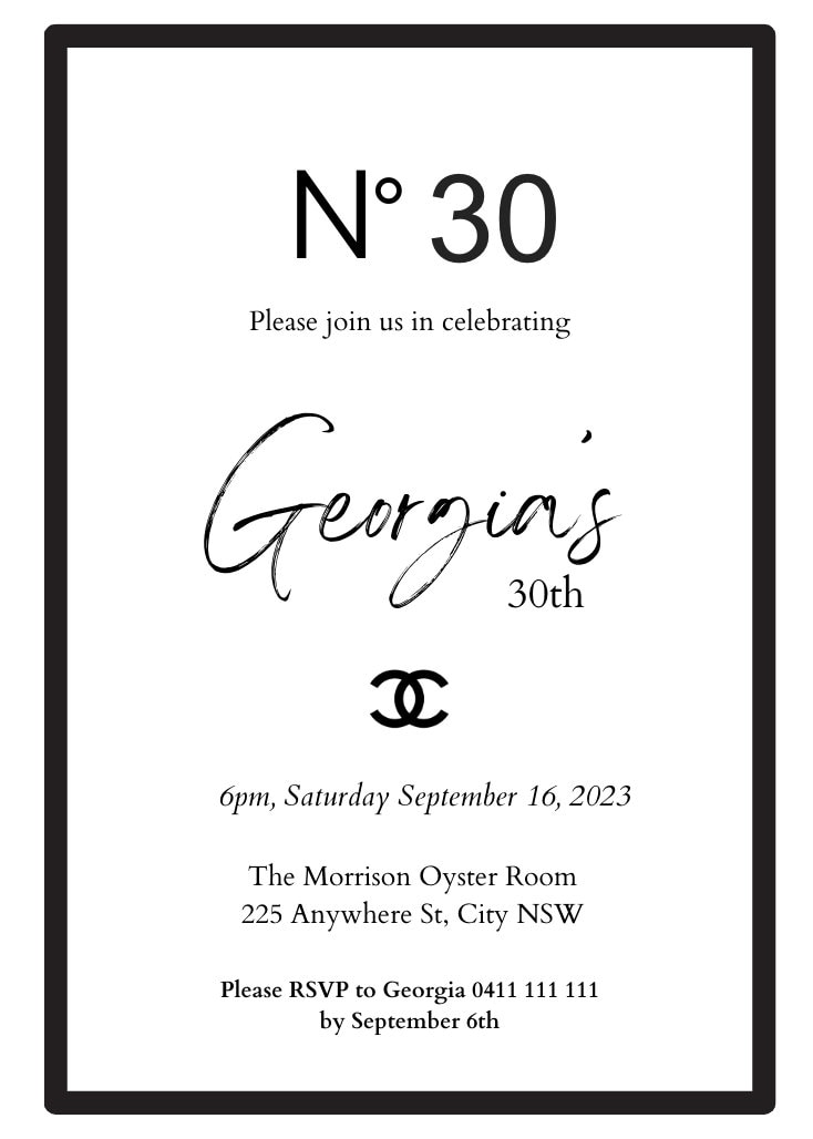 Invitation And Menu