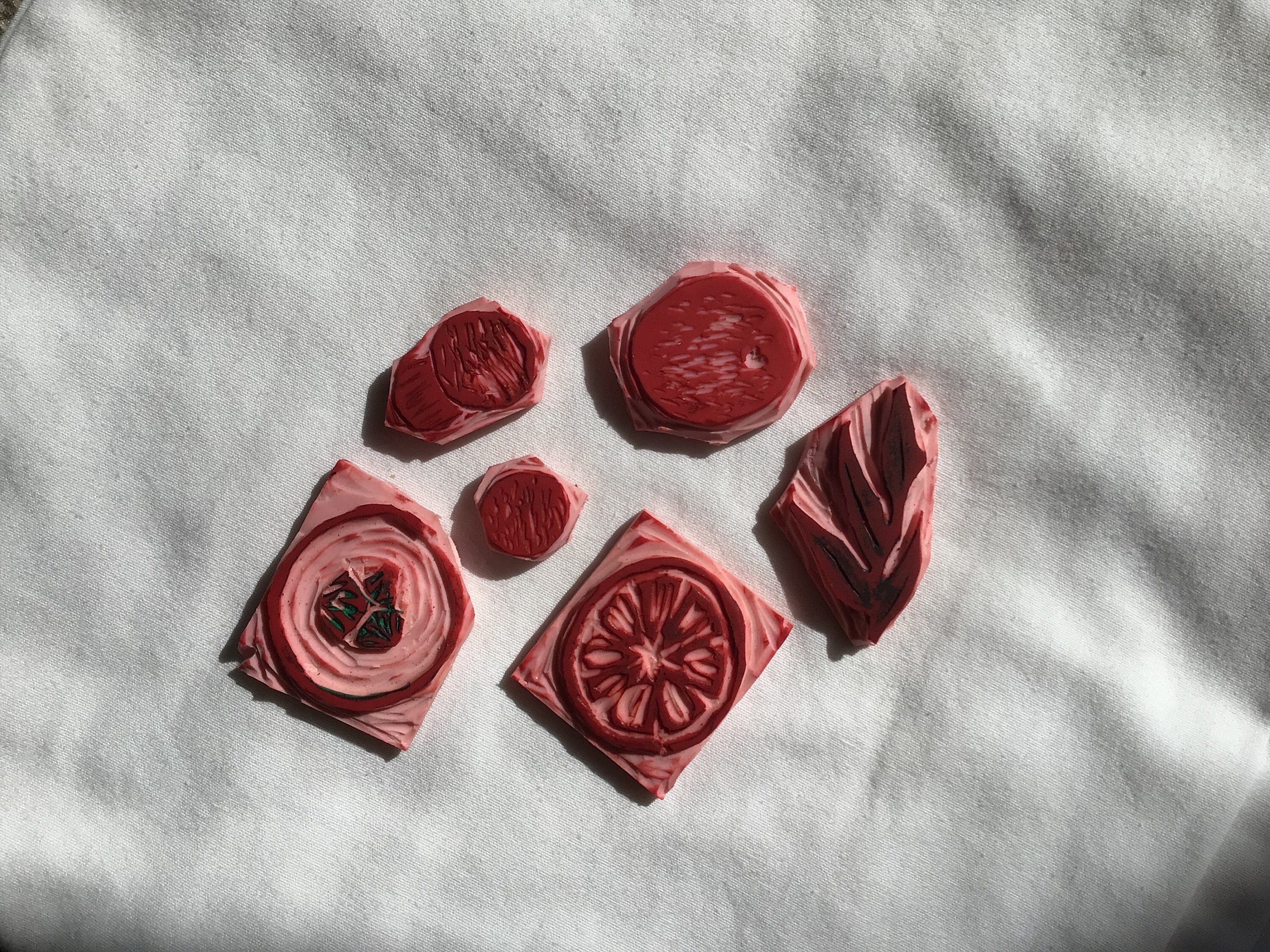 Set di timbri fatti a mano Citrus