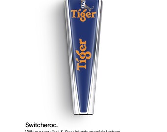 BLADE aluminium handle with interchangeable Tiger badge