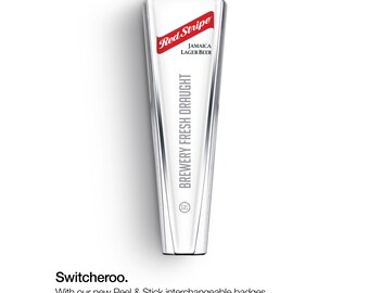 BLADE aluminium handle with interchangeable Red Stripe badge