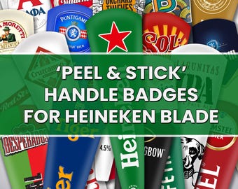 Interchangeable Heineken BLADE badges